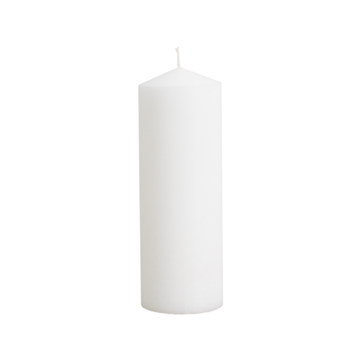 STEARIN Pillar candle, White