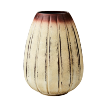 MAGNOLIA Vase L, Hellgrün/dunkelbraun