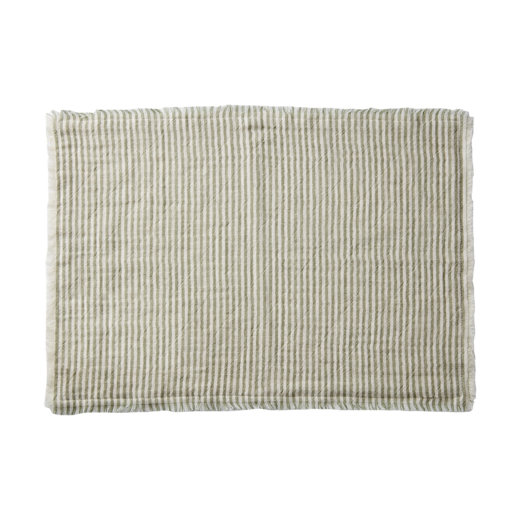 LINE Mantel individual, Verde/blanco
