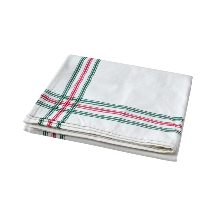 FLISA Tablecloth, White/green/red