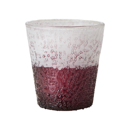 ALLY Teelichthalter, Burgunder/weiß