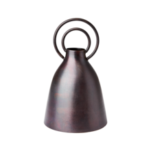 INKA Vase, Braun/bronze