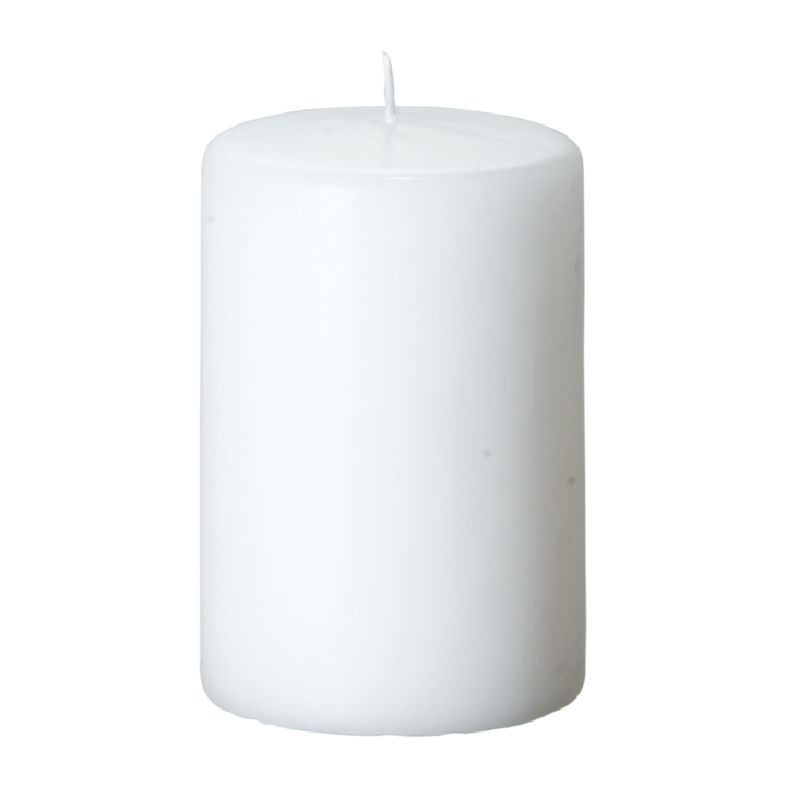 SKYLINE Pillar candle, White