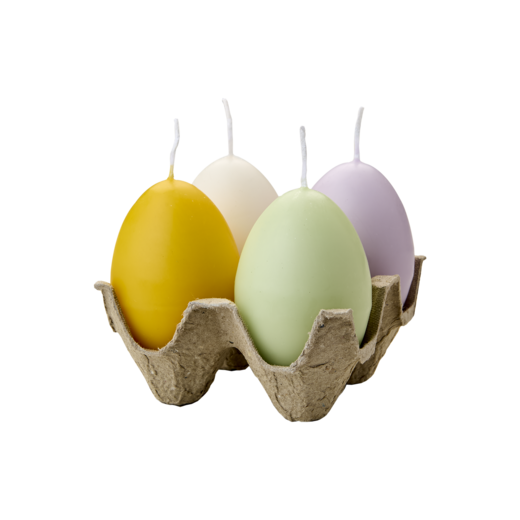 EGG CANDLES Hönsägg, 4-pack, Flerfärgad